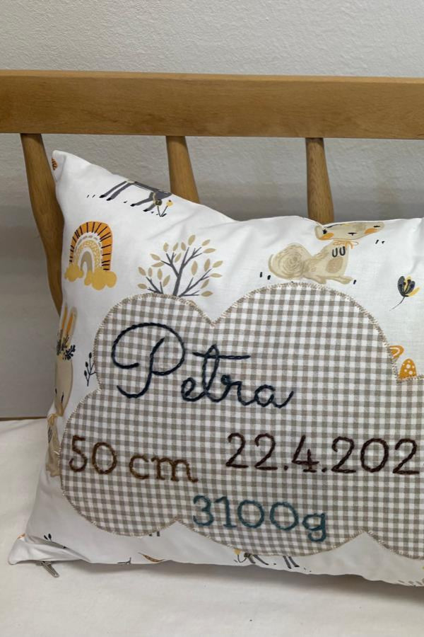 Personalizirani jastuk za novorođenče
