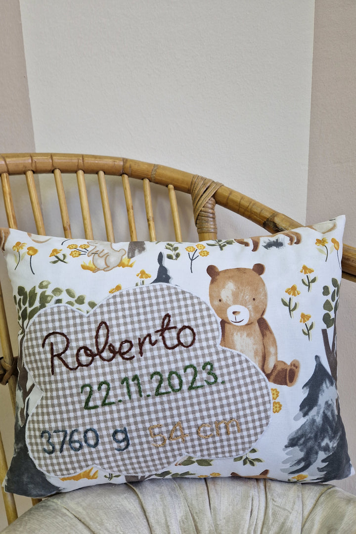 Personalizirani jastuk za novorođenče